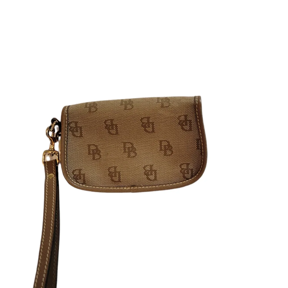 Vintage Dooney & Bourke Black Leather Wristlet Purse - Picture 2 of 4